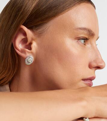 Orecchini Oceane Pear in oro bianco 18kt con diamanti | Kamyen