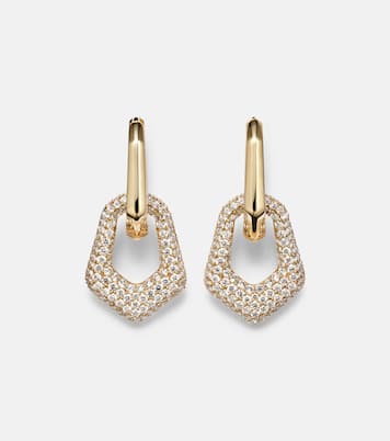 18kt gold earrings with diamonds | Ananya