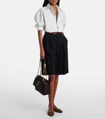 Niki Medium raffia shoulder bag | Saint Laurent