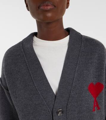 Ami de Cœur virgin wool cardigan | Ami Paris