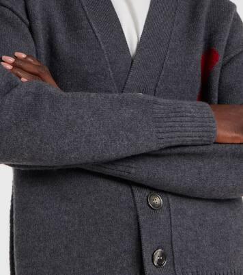 Ami de Cœur virgin wool cardigan | Ami Paris