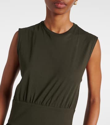 Vestido largo en jersey de algodón | Toteme