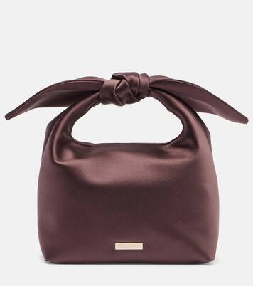 Bow Tie S号缎布手拿包 | Aquazzura