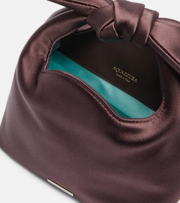 Bow Tie S号缎布手拿包 | Aquazzura