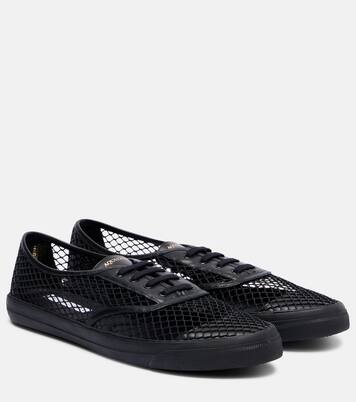 Minimalist Mesh leather-trimmed sneakers | Aquazzura