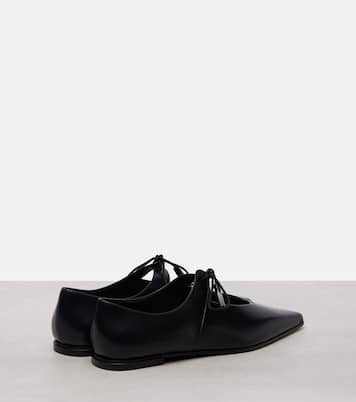 Ballerines Laceup en cuir | Max Mara
