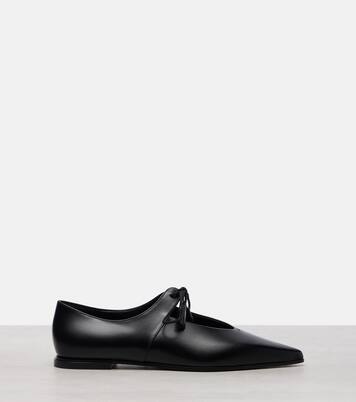 Ballerines Laceup en cuir | Max Mara