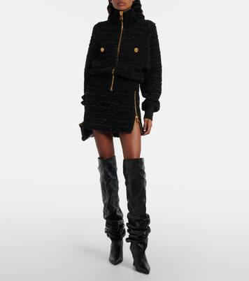 Chaqueta bomber de tweed | Balmain