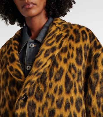 Bedruckter Mantel aus Alpakawolle, Wolle und Seide | Bottega Veneta