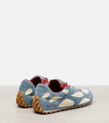 Orbit Flash suede-trimmed sneakers | Bottega Veneta