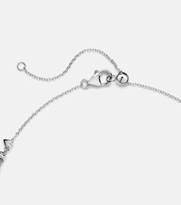Heart 18kt white gold and enamel choker with diamonds | Kamyen