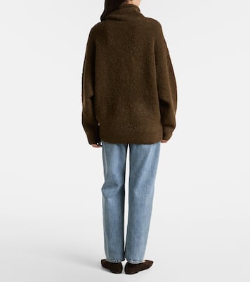 Alpaca and wool-blend bouclé turtleneck sweater | Toteme