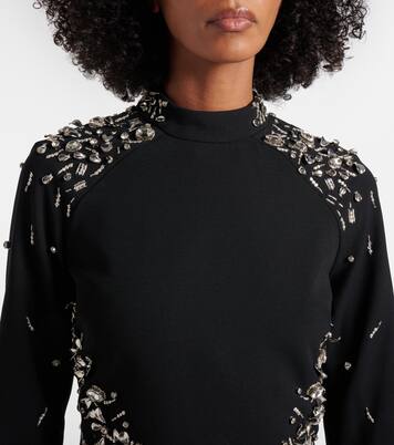 Carla缀饰绉纱迷你连衣裙 | Simkhai