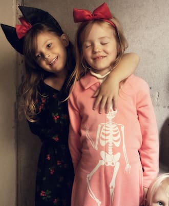 Skeleton cotton jumpsuit | Mini Rodini