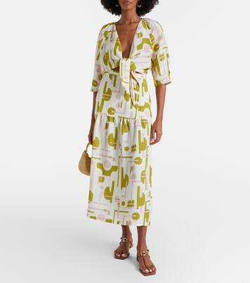 Balearic printed crop top | Adriana Degreas