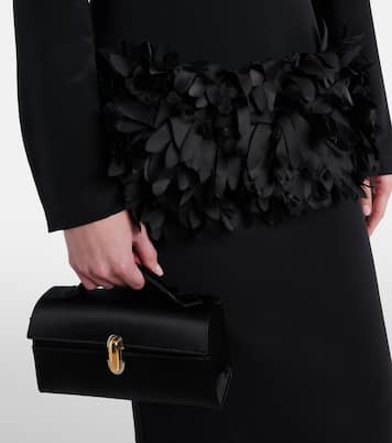 Symmetry Small satin top-handle bag | Savette