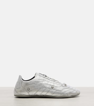 City metallic leather sneakers | Balenciaga