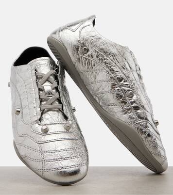 City metallic leather sneakers | Balenciaga