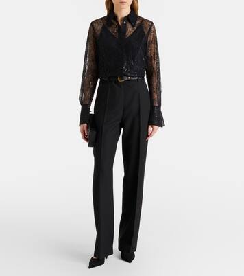 Sequined lace shirt | Nina Ricci