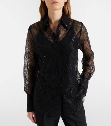 Sequined lace shirt | Nina Ricci