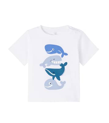 Baby printed cotton jersey T-shirt | Stella McCartney Kids