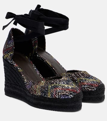 Eva 80 sequined espadrille wedges | Missoni