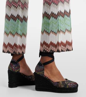 Eva 80 sequined espadrille wedges | Missoni