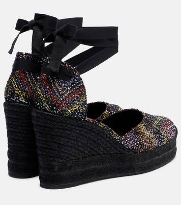 Eva 80 sequined espadrille wedges | Missoni