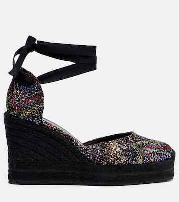 Eva 80 sequined espadrille wedges | Missoni