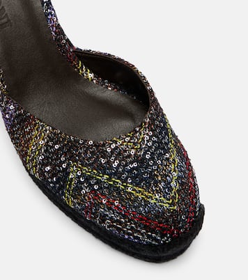 Eva 80 sequined espadrille wedges | Missoni
