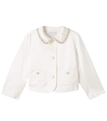 Laelia embellished cotton-blend jacket | Bonpoint