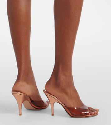 95皮革边饰PVC材质穆勒鞋 | Gianvito Rossi