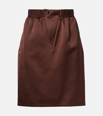 Satin pencil skirt | Jacques Wei