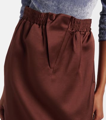 Satin pencil skirt | Jacques Wei
