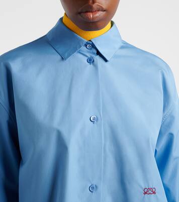 Anagram embroidered cotton shirt | Loewe