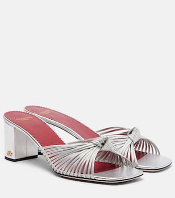 Sandalen Annet aus Metallic-Leder | Valentino Garavani