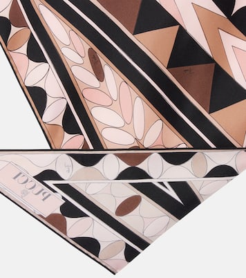 Manuba真丝斜纹布围巾 | Pucci