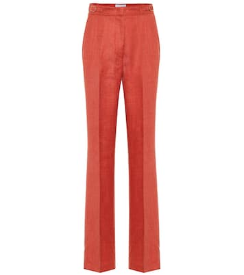 Pantaloni Vesta a vita alta in lana e seta | Gabriela Hearst