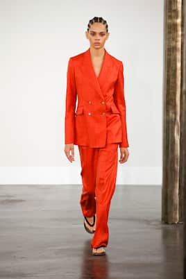 Pantaloni Vesta a vita alta in lana e seta | Gabriela Hearst