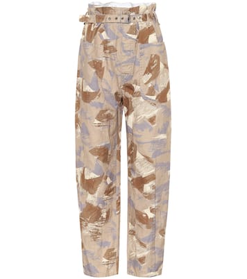 Iona high-rise cotton-blend pants | Isabel Marant
