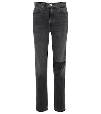 Jeans ajustados 70s de tiro medio | Re/Done
