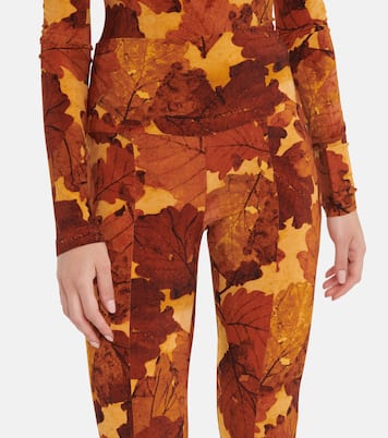 Bedruckte High-Rise Leggings Spat | Norma Kamali