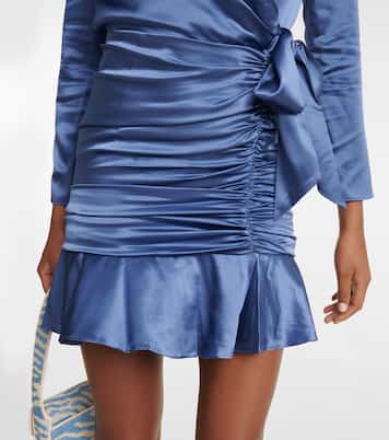 Agatha silk-blend satin wrap dress | Veronica Beard