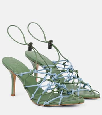 Gia 11 faux leather slingback sandals | Gia Borghini