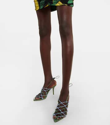 Gia 11 faux leather slingback sandals | Gia Borghini