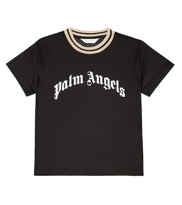 Bedrucktes T-Shirt aus Mesh | Palm Angels Kids