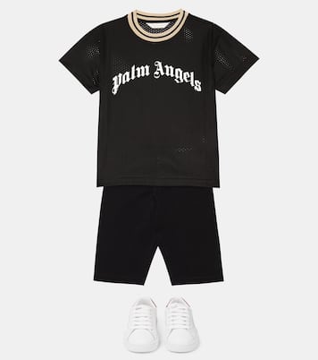 Bedrucktes T-Shirt aus Mesh | Palm Angels Kids