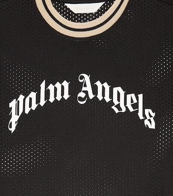 Bedrucktes T-Shirt aus Mesh | Palm Angels Kids