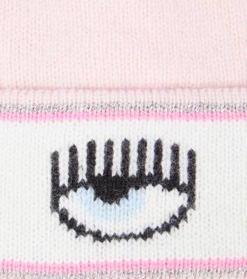 x Chiara Ferragni intarsia-knit beanie | Monnalisa