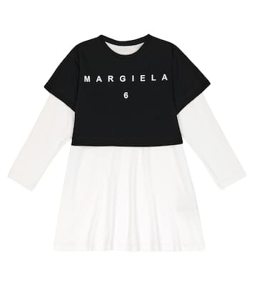 Abito in cotone con stampa | MM6 Maison Margiela Kids